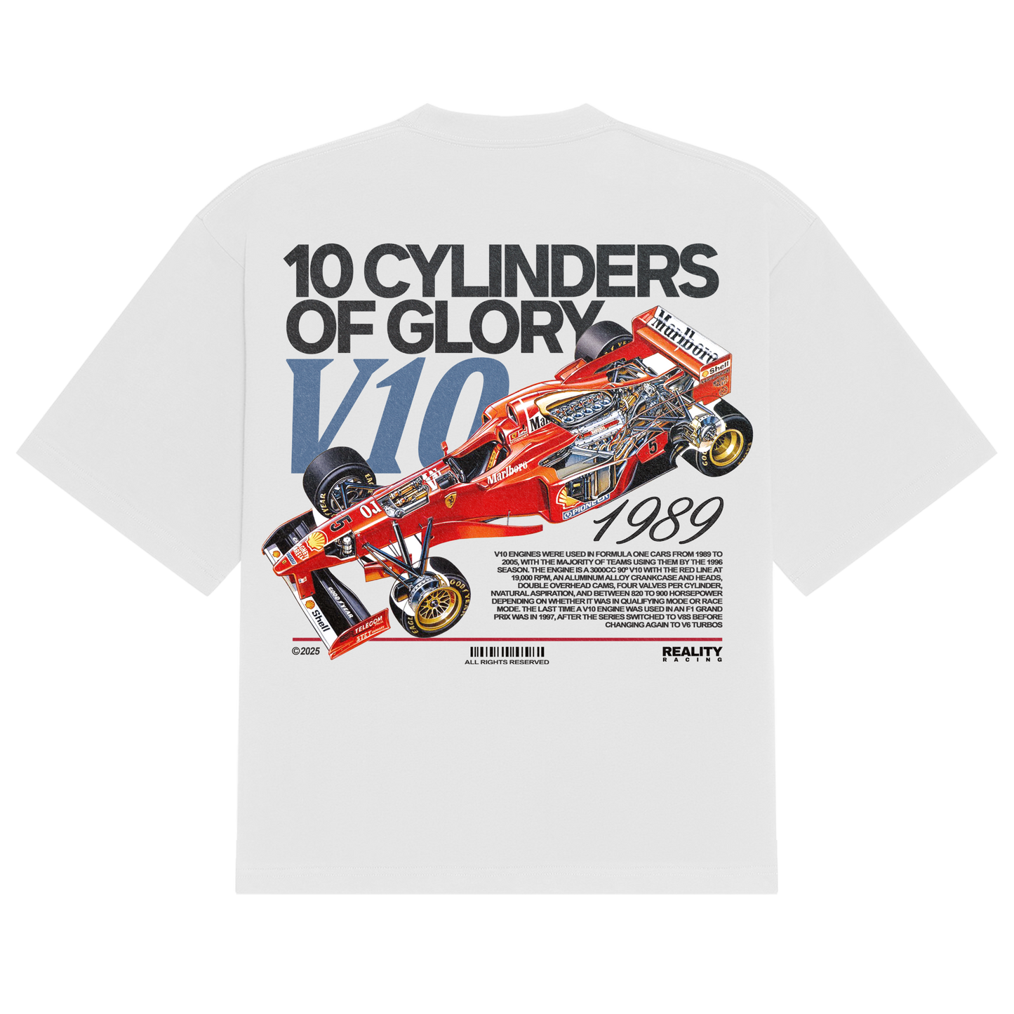 10 Cylinders of Glory Tee